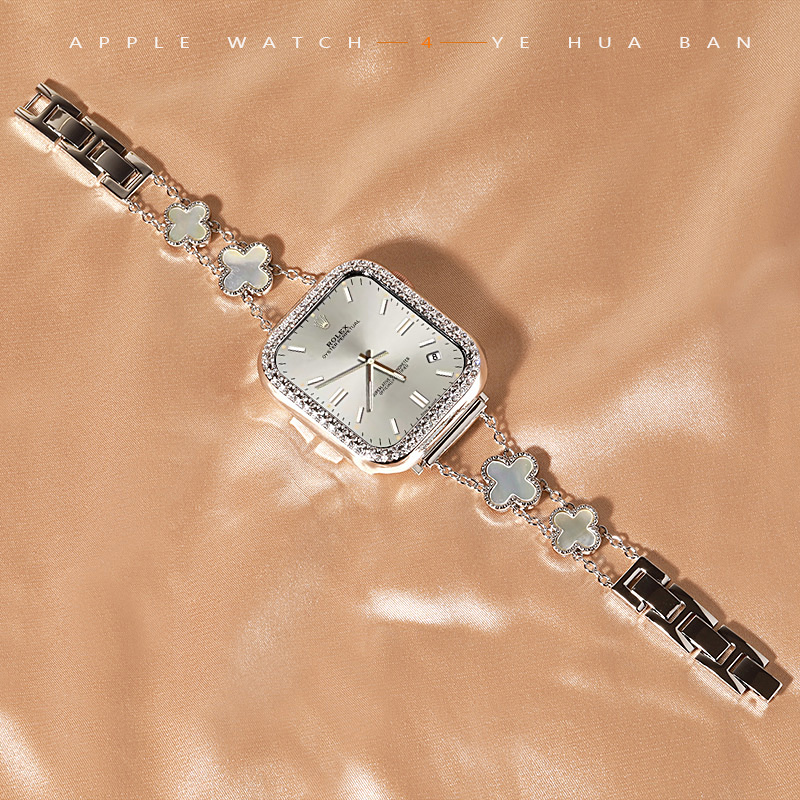 星图淑女风格的金属表带