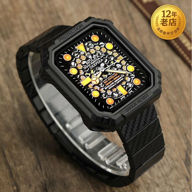 星图iwatch碳纤维轻便表带图片