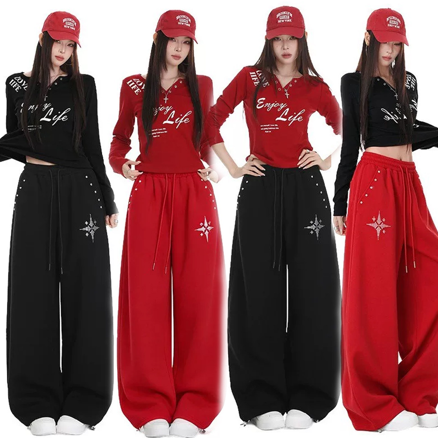jazz跳舞爵士舞服装kpop女舞蹈演出服街舞衣服广场舞运动休闲套装
