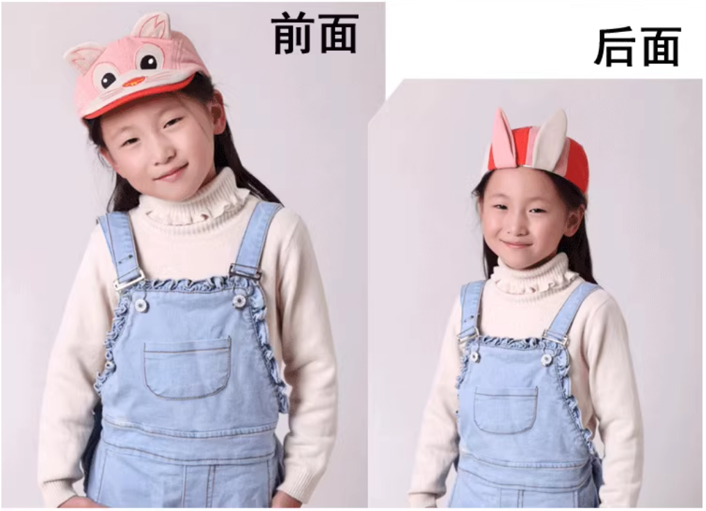 男女宝宝贝蕾帽鸭舌帽2024秋季新款帽子卡通造型帽甜美可爱帽子