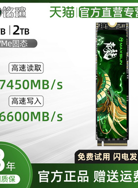 铭瑄青龙 1T 2TB M.2固态硬盘 NVMe SSD长江颗粒512G台式机笔记本