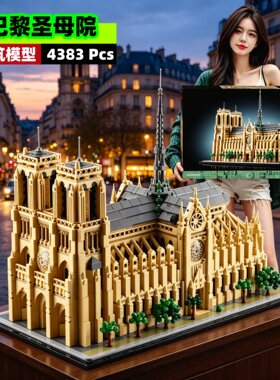 巴黎圣母院拼装积木玩具建筑模型
