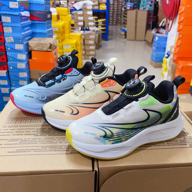 撤柜实体款贵人鸟清仓童鞋男儿童春夏秋款双网透气超轻防滑跑步鞋