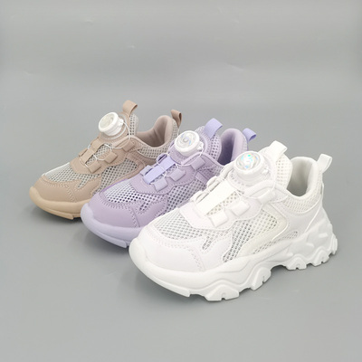 清仓纽扣小白鞋单网跑步运动鞋