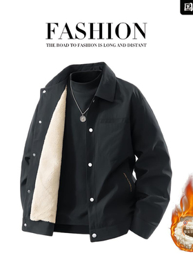 华禹精选好物工装夹克街头休闲外套翻领多口袋上衣灯芯绒加厚男装