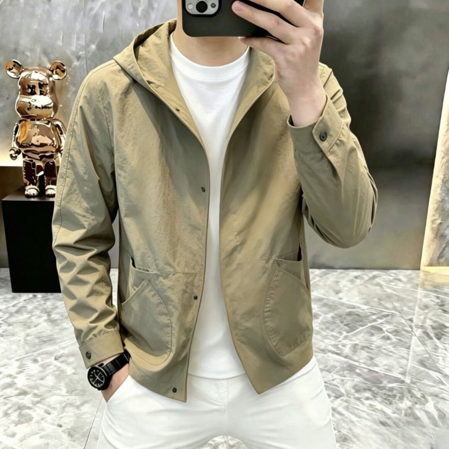 雪溪优选好物品质男装连帽百搭夹克2026夏季薄款夹克男士防晒服潮