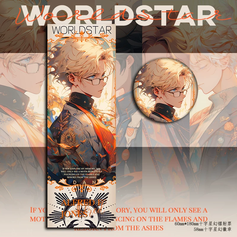 «Разрешенный подлинный Hetalia Ivan King Yao Arthur Alfred периферия лазерный билет Barji лазерный билет»