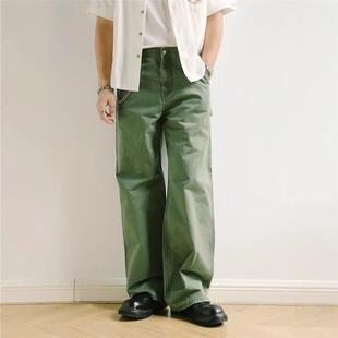 重磅NewVintage破坏水洗b11宽松直筒做旧伐木工工装裤男牛仔裤