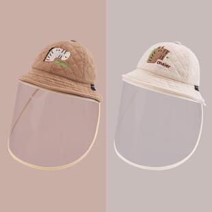 婴儿防护面罩防病毒防飞沫小月龄初生宝宝0岁外出隔离全脸防护帽