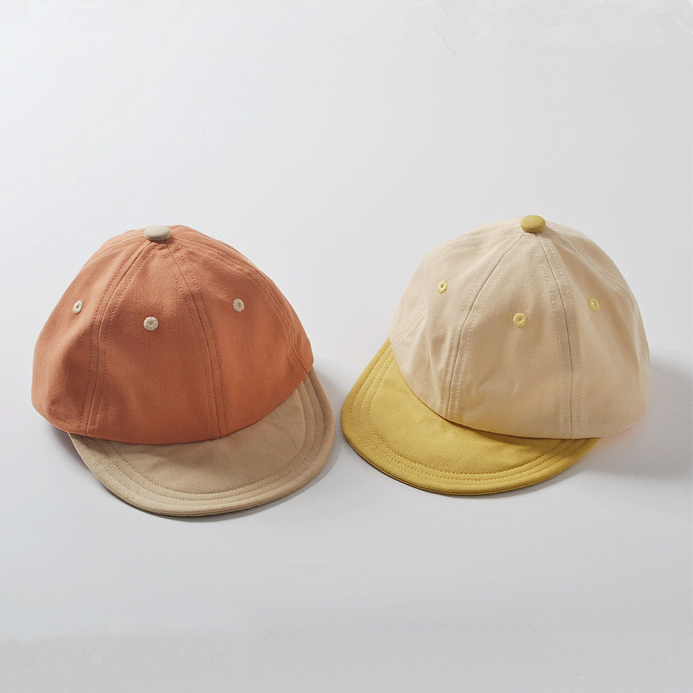 moinmlon棉鸭舌帽婴儿帽0-6个月