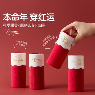 内裤纯棉a类棉女童女大童大红色平角裤10A抗菌本命年发育期