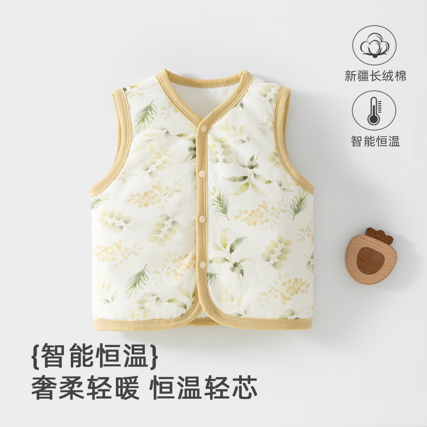 宝宝春秋冬保暖开衫坎肩