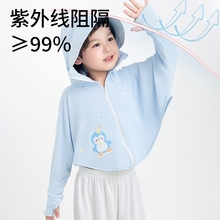 儿童防晒衣男童男宝宝全身童装盾长款晾分体网眼透气小孩拼接紫外
