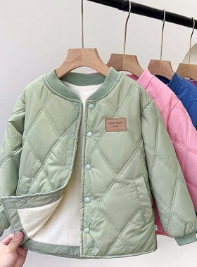 秋冬童装羽绒棉服，中大童可外穿