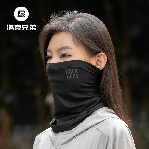 洛克兄弟骑行面罩秋冬防风保暖围脖护颈透气抓绒头巾男女户外装备