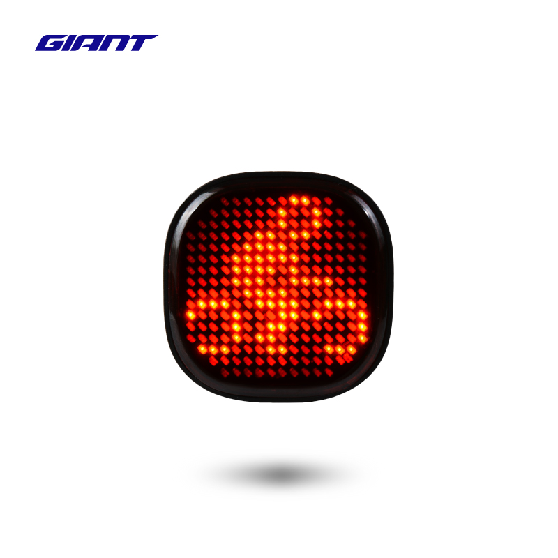 正品GIANT/捷安特表情尾灯山地公路车夜骑同频组队图案警示车尾灯