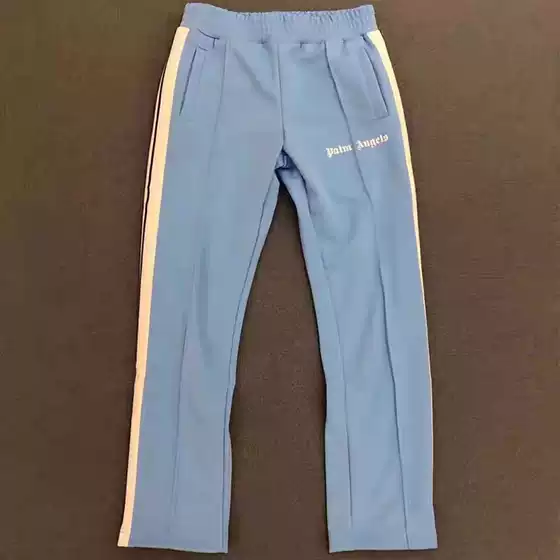[in Stock] Palm Palm Angel 21 New Model Light Blue Striped Side Zipper Sweatpants Casual Long Pants