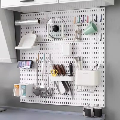 洞洞板配件大全适配长孔置物架收