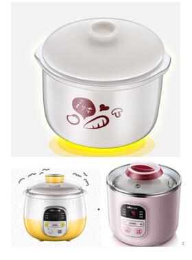 电炖盅配件玻璃机器上盖DDZ-B08E1/B08K5 炖锅 白瓷内胆盖