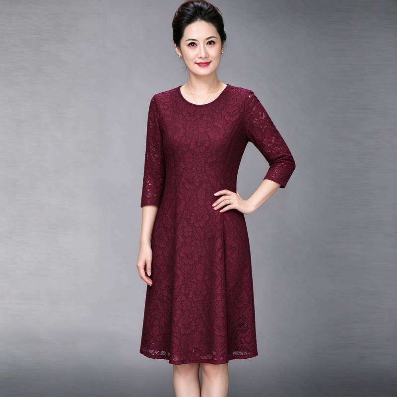 结婚长辈高级衣服礼服婚宴裙秋