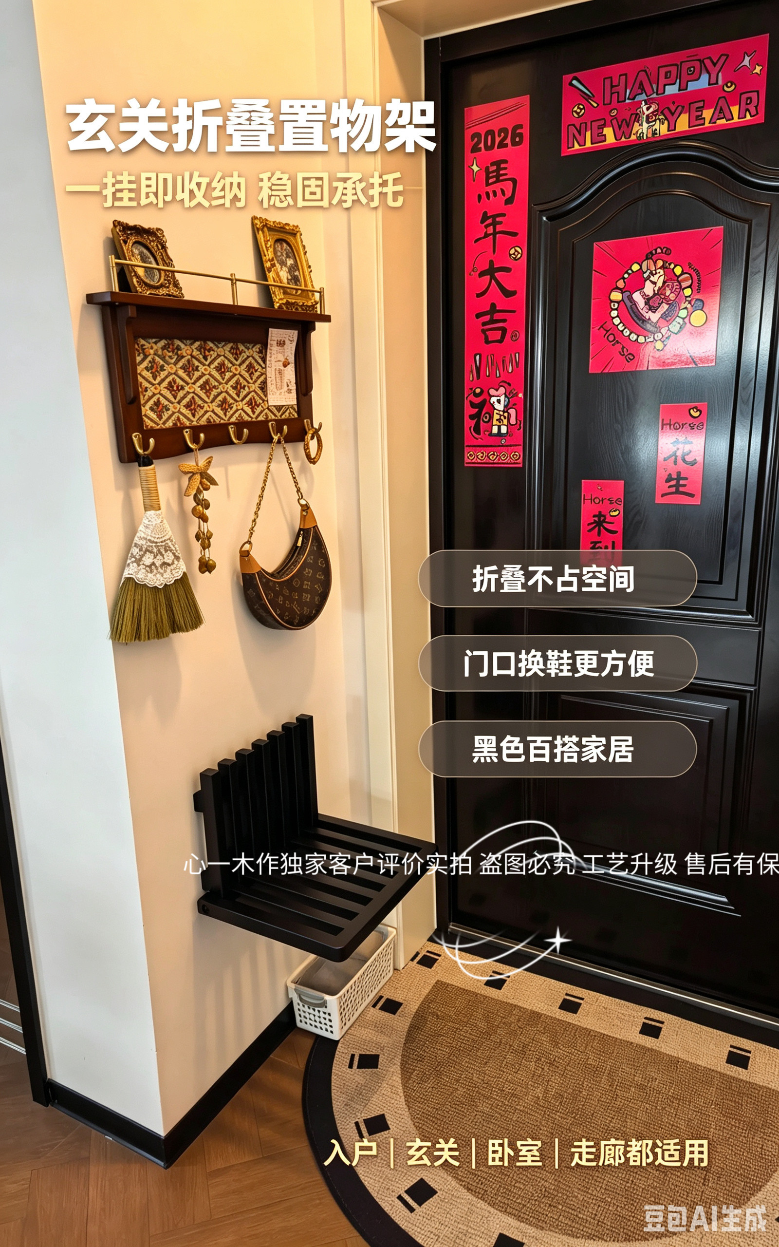 轻便折叠家具凳子xinyi省空间
