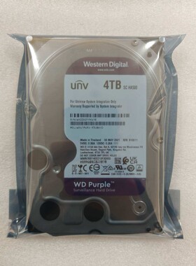 西部数据WD41PURX紫盘监控硬盘机械硬盘监控存储4T台式机监控专用