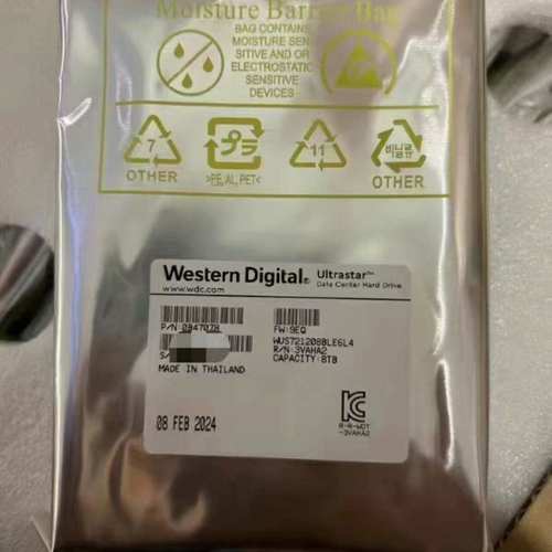 国行西数8TB WUS721208BLE6L4 台式机NAS企业级硬盘HC320 HA340
