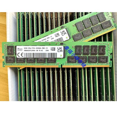 SK海力士 32G 2RX4 PC4 3200AA DDR4 ECC RDIMM REG 服务器内存条