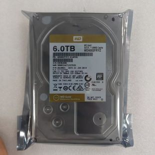 全新原包 6TB企业级硬盘7200转3.5寸金盘6TB 6002FRYZ