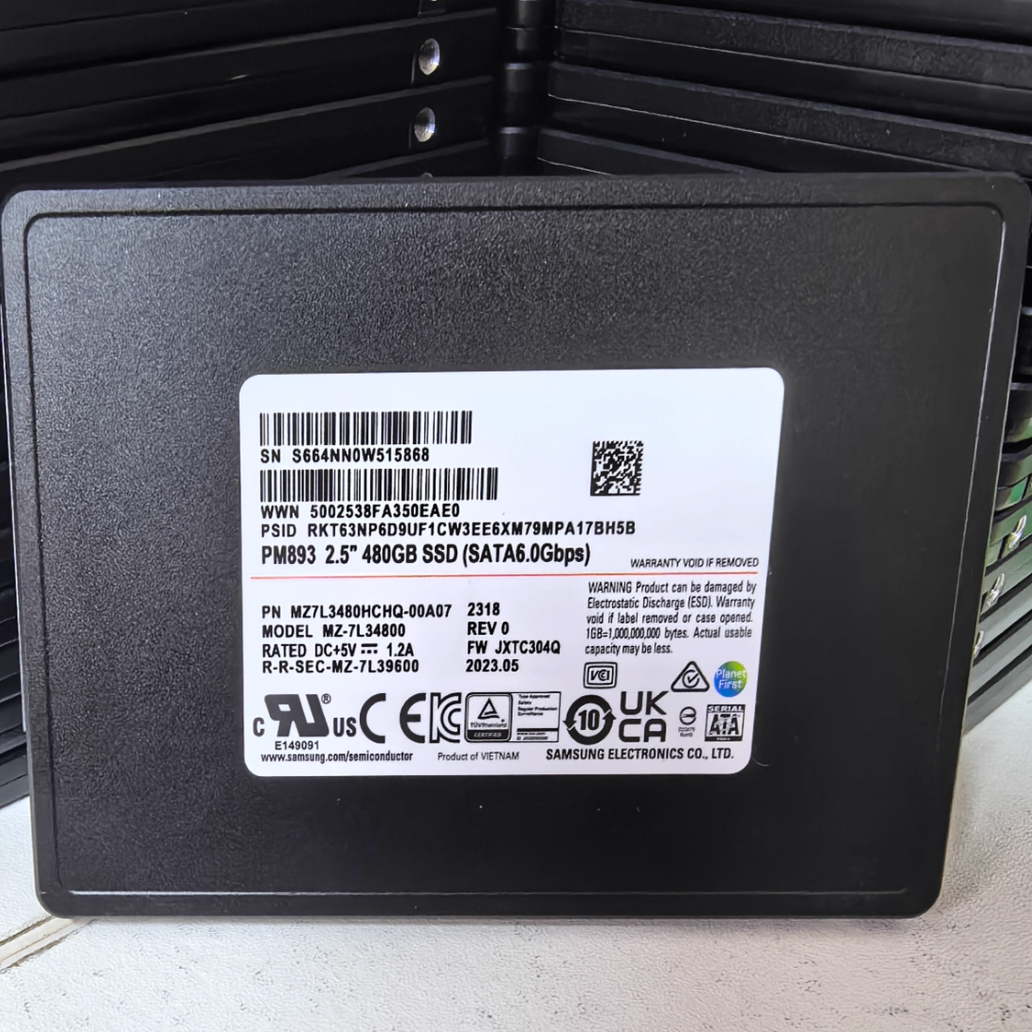 三星PM893 480G 全新 SATA接口 SSD企业级固态硬盘 批量现货