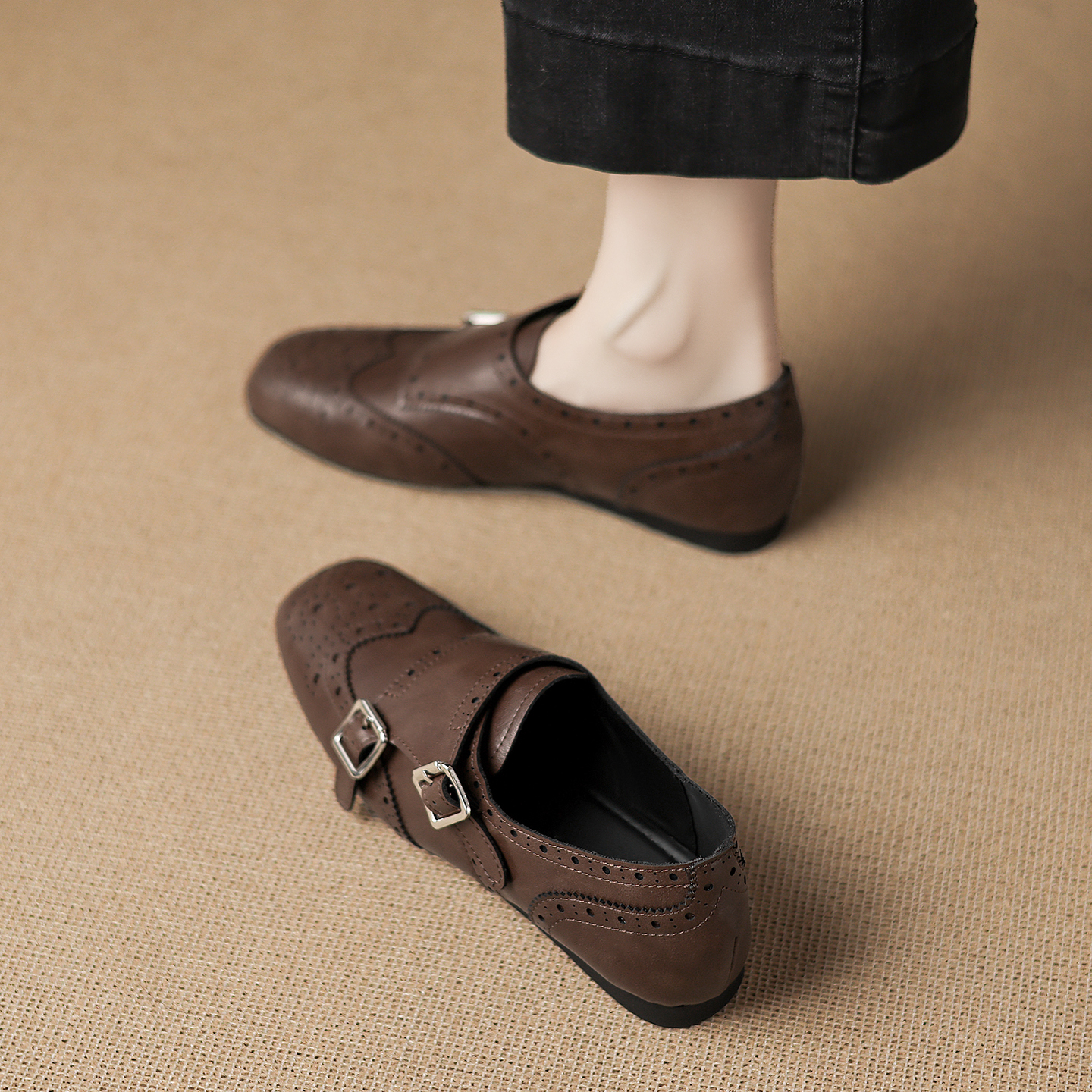 小皮鞋女2025秋冬新款巨好看单鞋