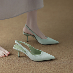 外穿时尚 高跟凉鞋 不累脚绝美凉单鞋 2026夏款 高级感夏天配裙子 女款