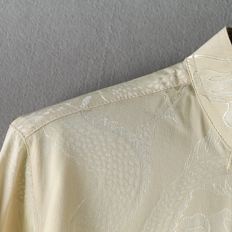 CHINESE STYLE TANG COSTUME MENS 2024 SPRING WEAR MENS LONG SLEEVE SPRING DAD SUIT FOR THE MIDDLE-AGED AND ELDERLY THIN RED BOUTIQUE SUIT