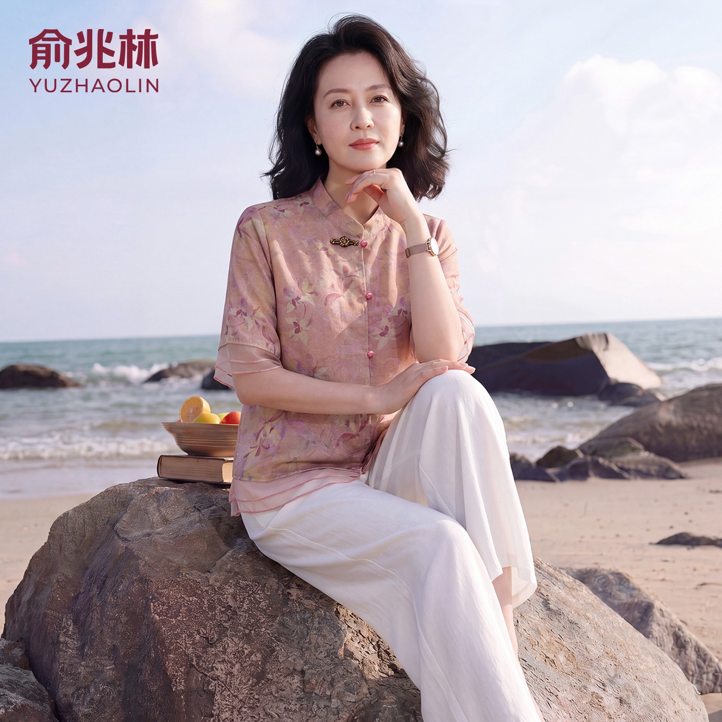【俞兆林正品】短袖气质百搭上衣图片