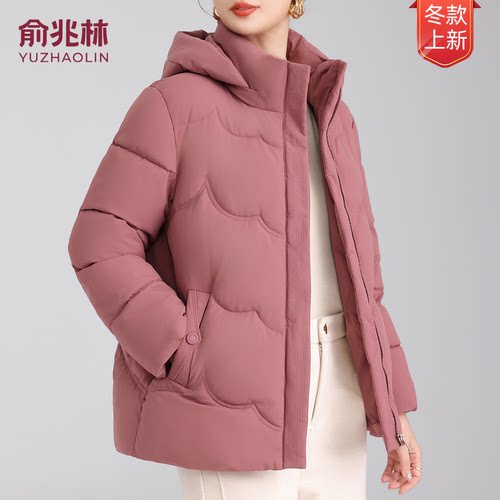 俞兆林妈妈中老年加厚时尚棉袄女