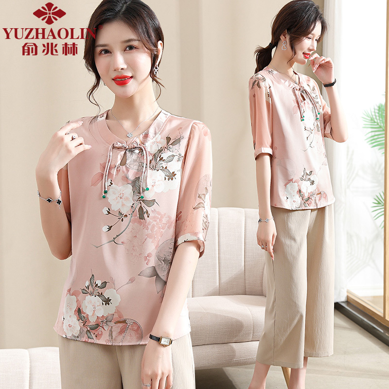 夏装雪纺小衫时尚新妈妈时尚