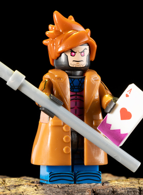 X战警97金刚狼牌皇万磁王野兽风暴拼装积木人仔玩具G0166