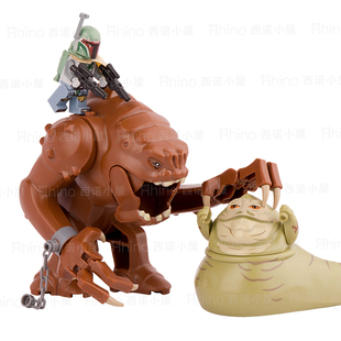 积木STARWARS星球大战系列大怪兽Rancor兰克积木人仔玩具