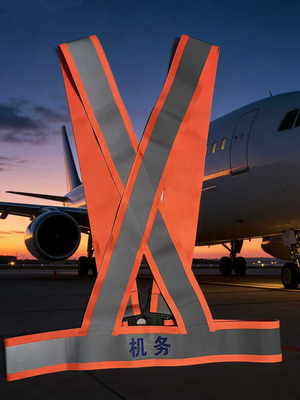 新款加宽反光背心机务马甲高速道路背带反光衣建筑工地交通执勤