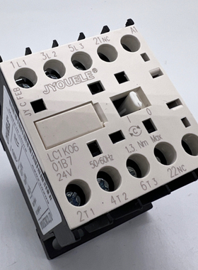 小型交流接触器LC1K0601  CJX2-K0601  6A 3P+NC 常闭AC24V 220V