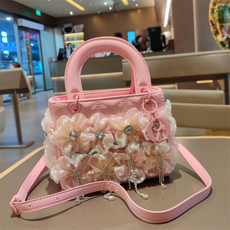 洋气仙女流苏花朵包蕾丝优雅女包