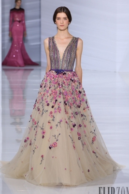 甜美高档显瘦纯手工缝制晚礼服