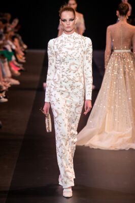 遮肉显瘦优雅纯手工缝制晚礼服