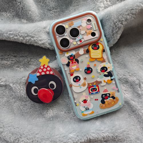 二合一可爱雪人pingu企鹅手机壳