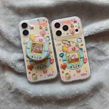 IMD磁吸卡通可爱拓麻歌子宠物机插画18手机壳适用iphone17promax个性防摔苹果16亮面15趣味创意14支架13少女