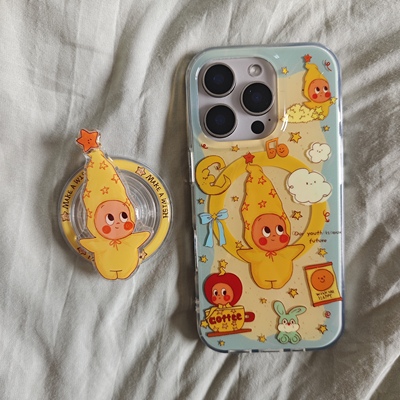 苹果IMD磁吸苹果星星人手机壳