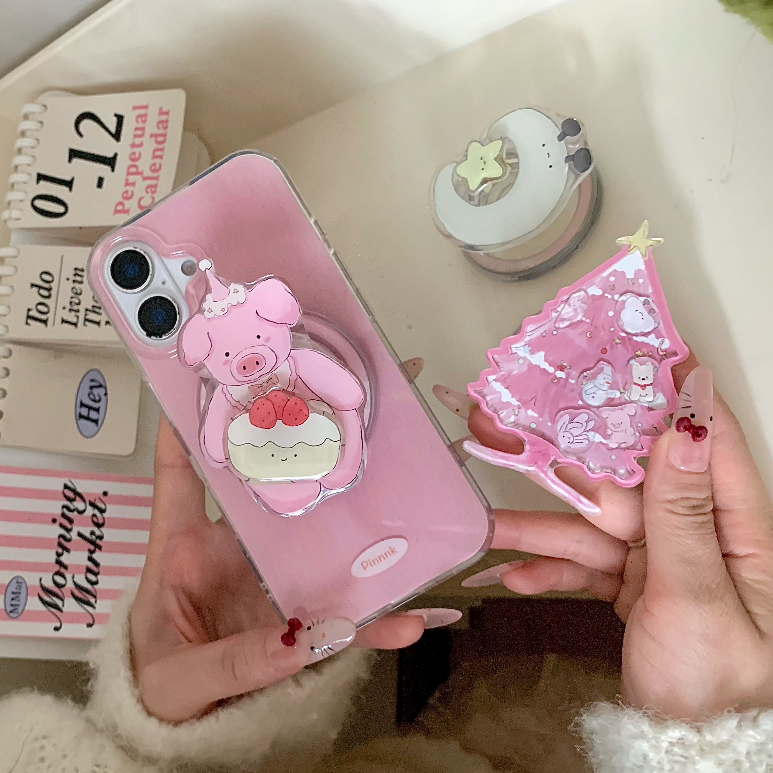 双层印花手机壳硬壳手链