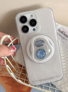 IMD磁吸简约灰色水泥纹理手机壳适用iphone16promax大孔防摔苹果15个性小众14亮面13宝石支架男女时尚潮流ins