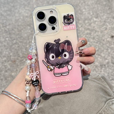 苹果卡通可爱kitty猫手机壳