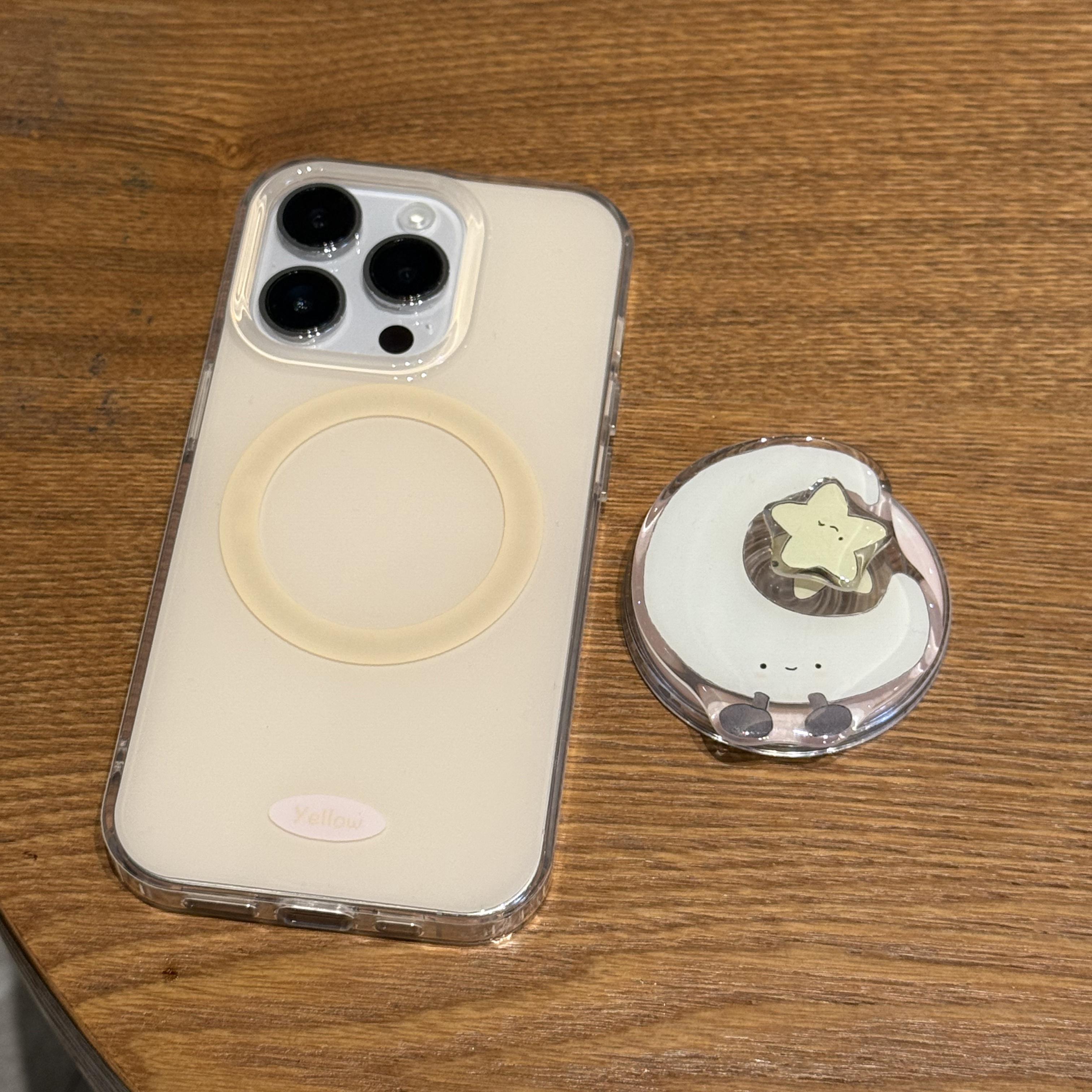 苹果纯色蛋黄磁吸手机壳